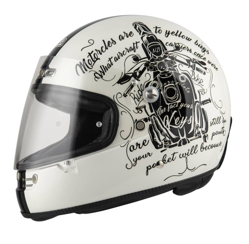 NZI Street Track 4 Tank Bone Integralhelm von NZI