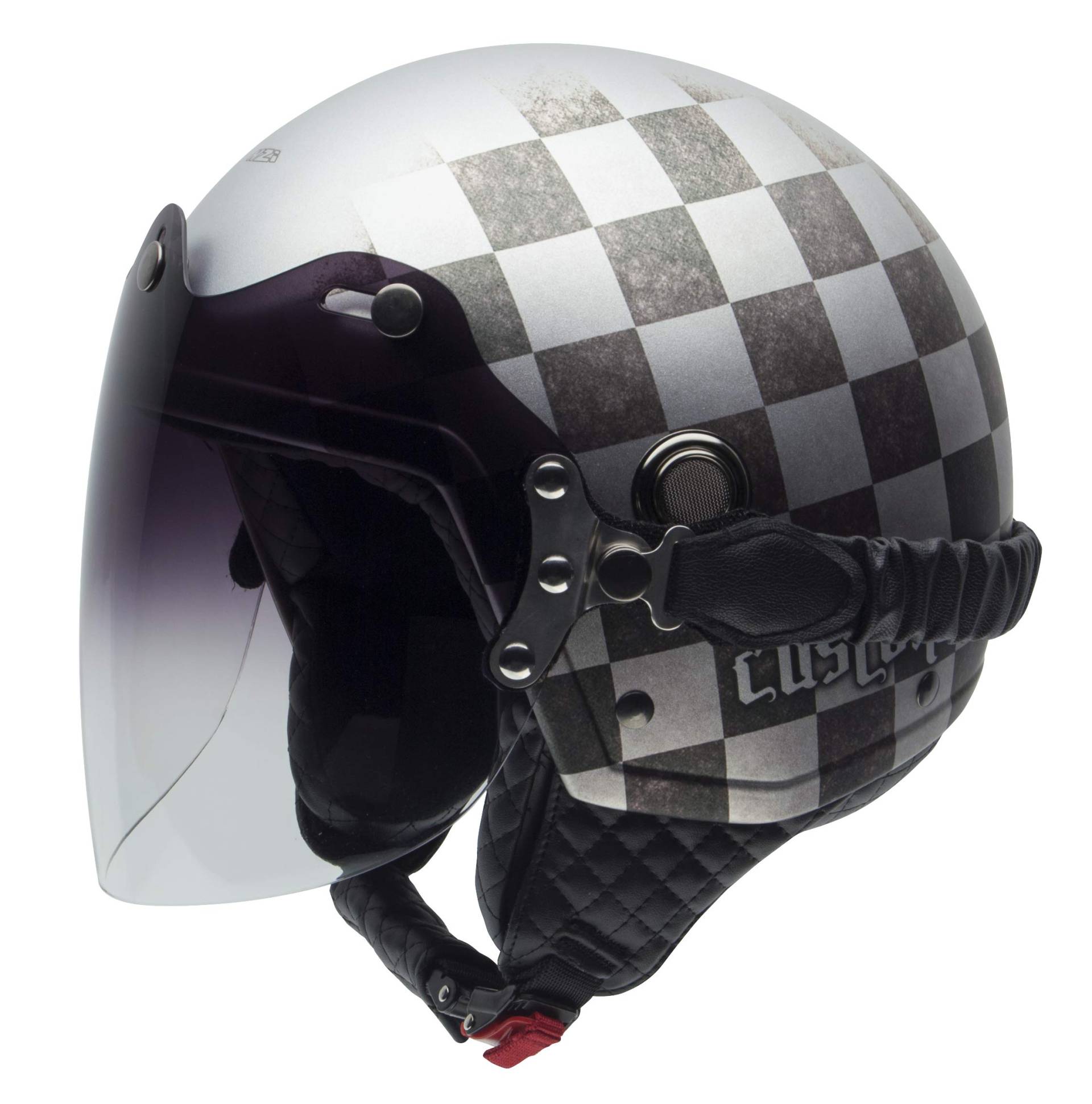 NZI Tonup Visor Grafik Offenes Gesicht Motorradhelm, Matt Circuit, Größe M von NZI