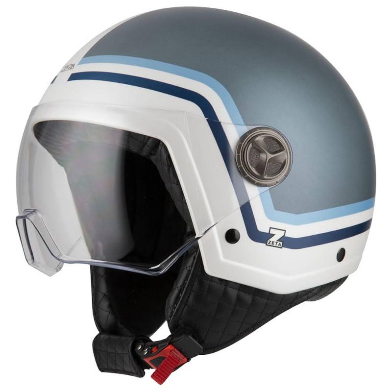 NZI Zeta 2 Minijet-Helm, Unisex-Erwachsene, Dunkles Titan, Größe XL von NZI