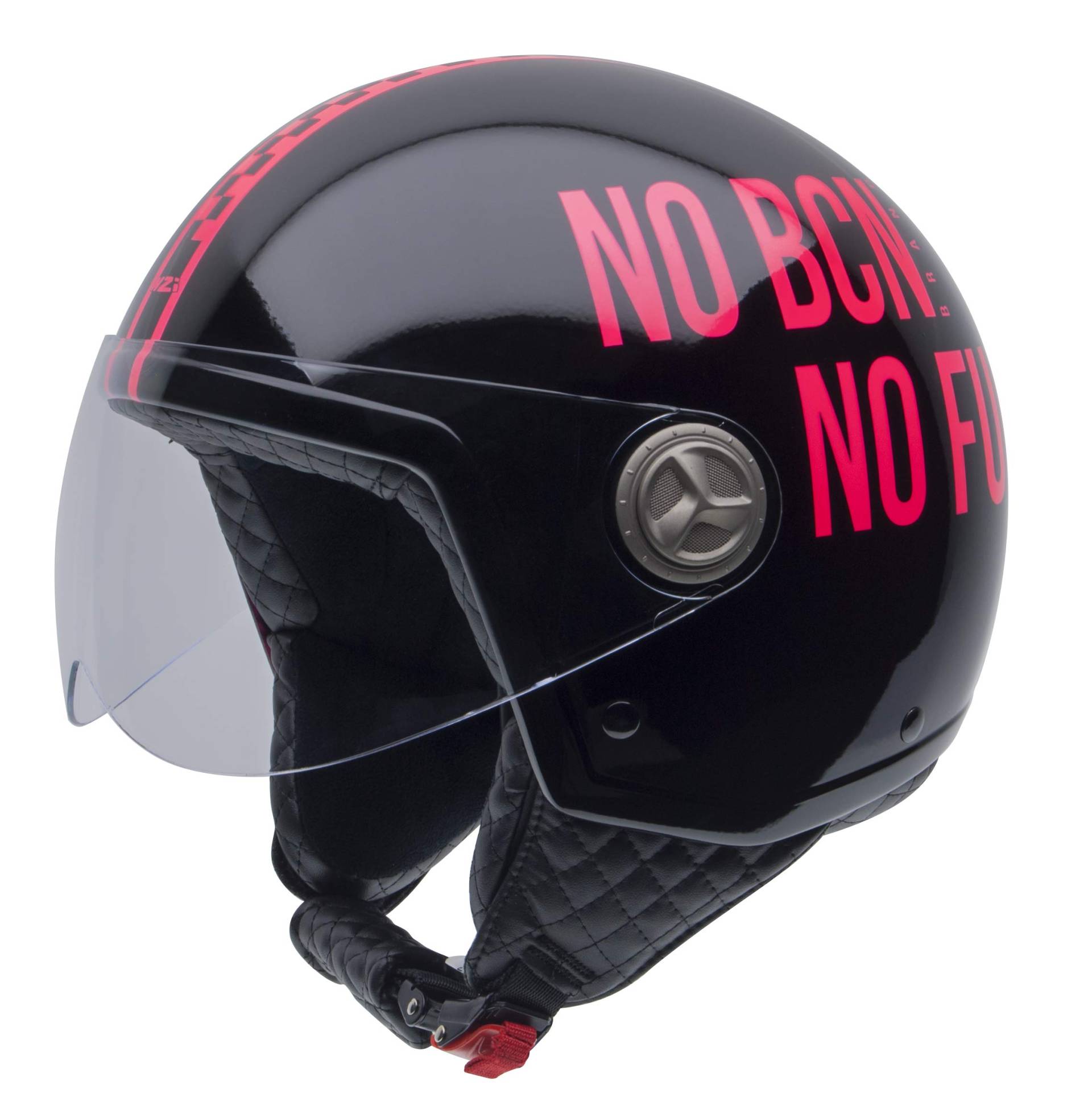 NZI Zeta Bcn Offenes Gesicht Motorradhelm, Glanz F-No Fun, Größe XL von NZI