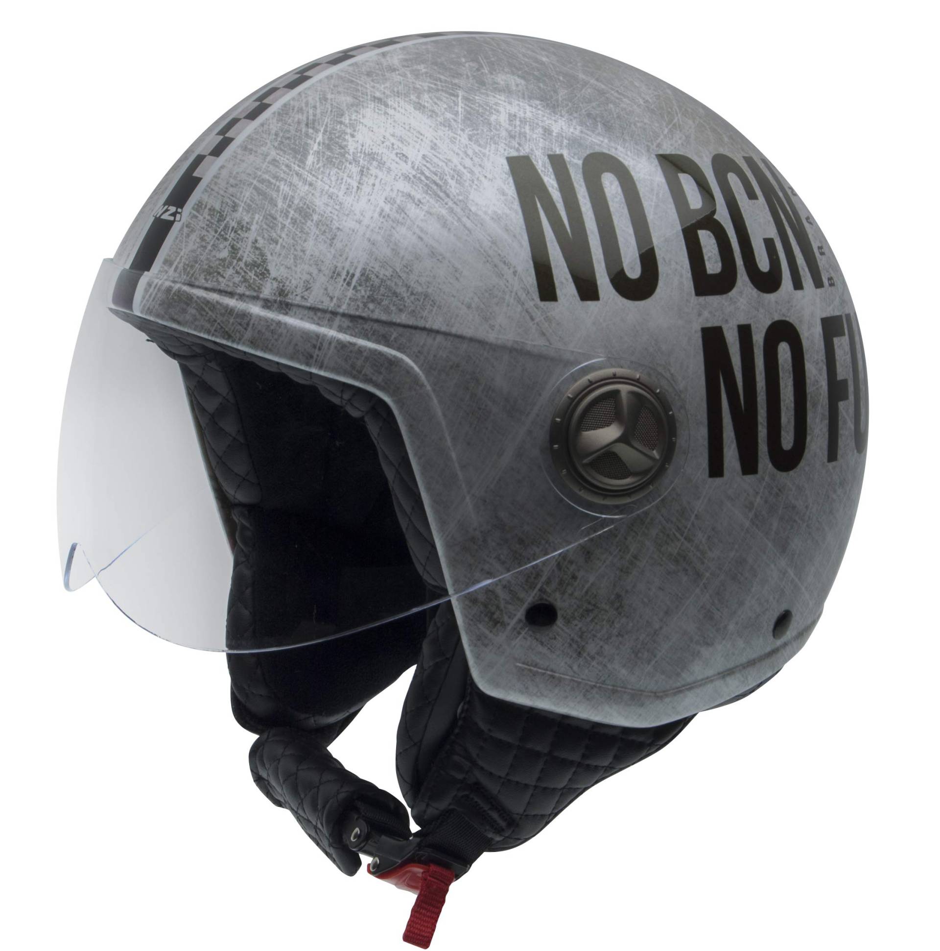 NZI Zeta Bcn Offenes Gesicht Motorradhelm, Matt Scratch, Größe XS von NZI