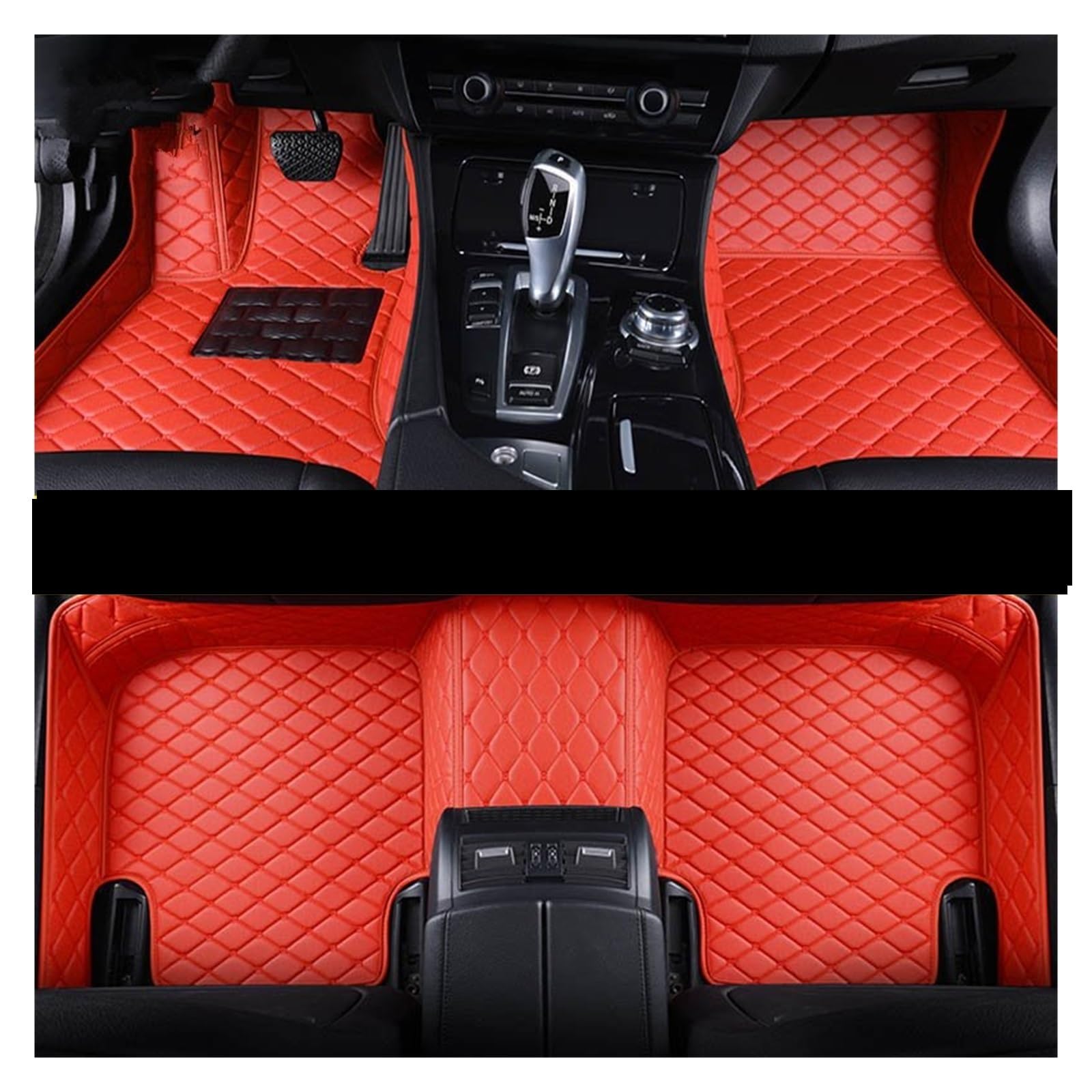 Allwetterfußmatten Auto-Fußmatten Teppichboden Liner Leder Für HAVAL Für F5 Für H5 Für H7 Für M6 Auto-Fußmatten(Red) von NaNMiBHd