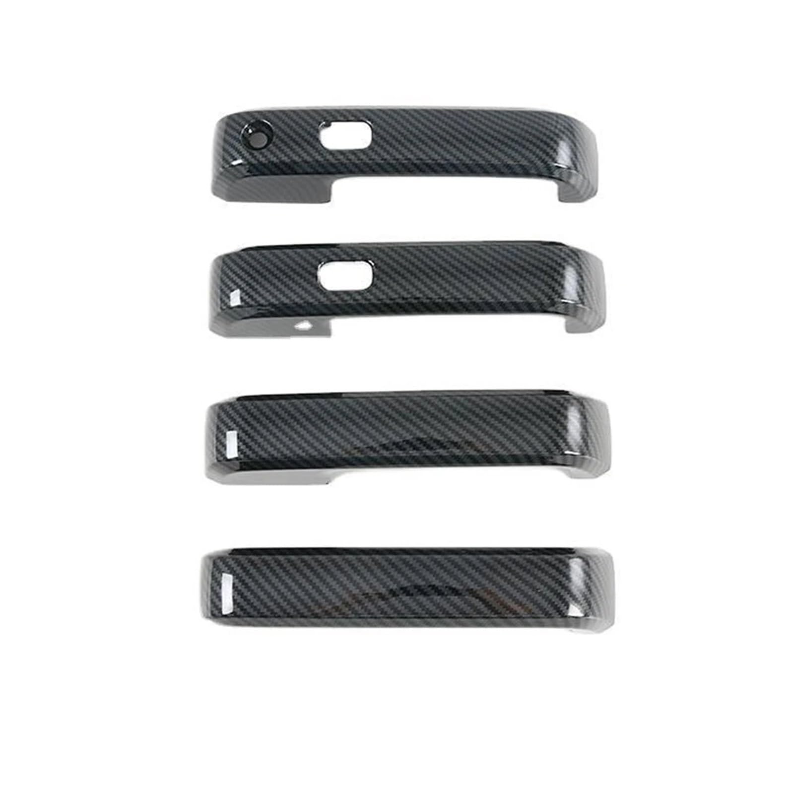 Außentürgriff Autos Autotürgriffabdeckungen Faserschwarze Zieraufkleber Für Ford Für F150 Für F 150 2015 2016 2017 2018 2019 2020 Autotürgriff(with Key Hole Fiber) von NaNMiBHd