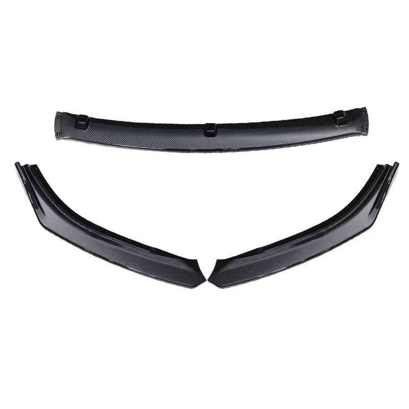 Auto Frontspoiler Stoßfängerlippe 3PCS Auto Front Stoßstange Splitter Lip Diffusor Körper Kit Spoiler Schutz Für Mazda 6 Für Atenza 2014 2015 2016 2017 2018(Carbon Fiber Look) von NaNMiBHd