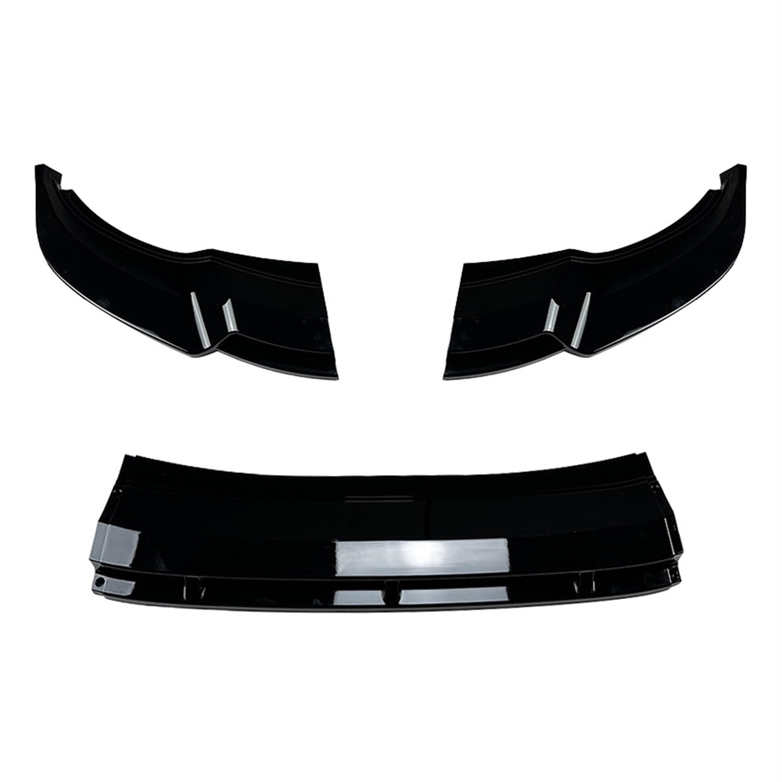 Auto Frontspoiler Stoßfängerlippe 3Pcs Frontschürze Diffusor Spoiler Splitter ABS Glanz Schwarz Auto Modifikation Kits Für Tiguan Für Rleitung 2021 2022 2023 +(Gloss Black) von NaNMiBHd