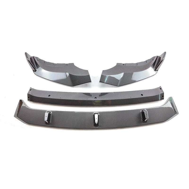 Auto Frontspoiler Stoßfängerlippe 4PCS Auto Frontschürze Spoiler Lip Splitter Schutz Protector Körper Kit Auto Zubehör Außen Teile Für X5 Für G05 2019 2020 2021 2022(Carbon Fiber Style) von NaNMiBHd