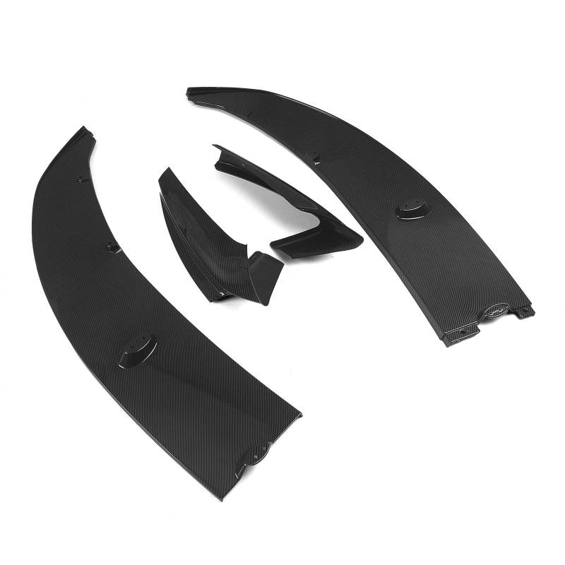 Auto Frontspoiler Stoßfängerlippe ABS Material 4 PCS Frontschürze Lip Spoiler Auto Statten Für 5-Serie Für F10 Für Sport 2011 2012 2013 2014 2015 2016(Carbon Look) von NaNMiBHd