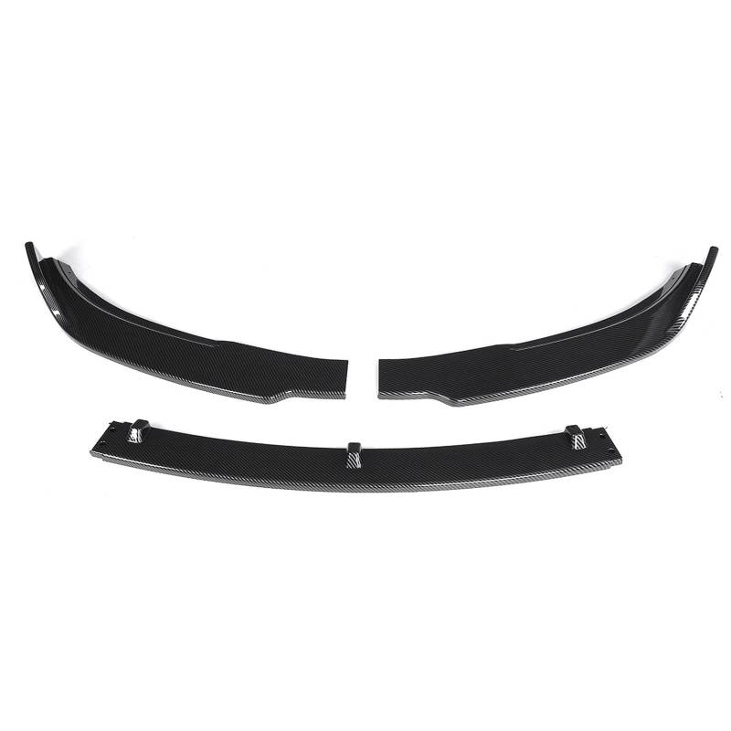 Auto Frontspoiler Stoßfängerlippe Auto Front Lippe Kinn Stoßstange Spoiler Splitter Körper Kit Schutz Abdeckung Deflektor Lippen Schutz Für Tesla Für Modell 3 Für Limousine 2016-2019(Carbon Fiber Look von NaNMiBHd