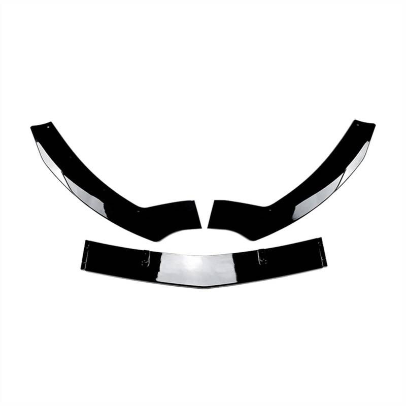 Auto Frontspoiler Stoßfängerlippe Auto Front Lower Bumper Chip Lip Kit Glänzend Spoiler Splitter Canard Deflektor Für Benz Für CLA Für C117 2016 2017 2018 2019(Glossy Black) von NaNMiBHd