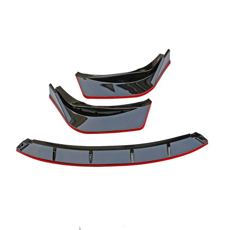 Auto Frontspoiler Stoßfängerlippe Auto Vordere Stoßstange Lip Spoiler Seite Splitter Körper Wachen Deflektor Zubehör Für Lexus Für IS250 Für IS350 Für IS300 Für Sport 2014 2015 2016(Black Red) von NaNMiBHd