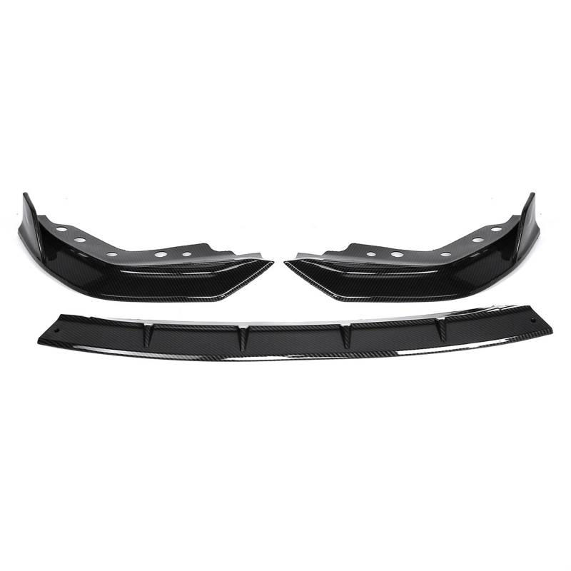 Auto Frontspoiler Stoßfängerlippe Auto Vorderen Stoßfänger Lip Body Kit Spoiler Diffusor Schutz Abdeckung Deflektor Lippen Für G20 Für G28 2019-2020(Carbon Fiber Look) von NaNMiBHd