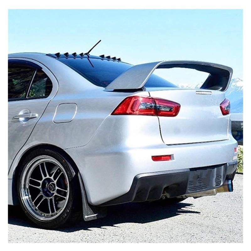 Auto Spoiler Wing ABS-Kunststoff Unlackiert Farbe Heckspoiler Flügel Kofferraumdeckel Abdeckung Auto Styling Für Mitsubishi Für Lancer Für Evo Spoiler Flügel(Carbon Fiber Patter) von NaNMiBHd