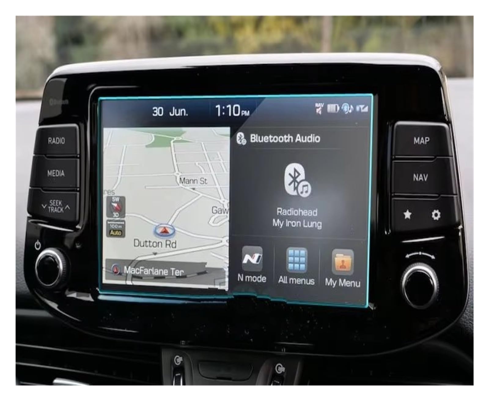 GPS-Displayschutz 8 Zoll Für Hyundai Für I30 Für Fastback N 2018 2019 2020 Auto GPS-Navigation Schutzfolie Aus Gehärtetem Glas Displayschutzfolie Navigation Schutzfolie von NaNMiBHd