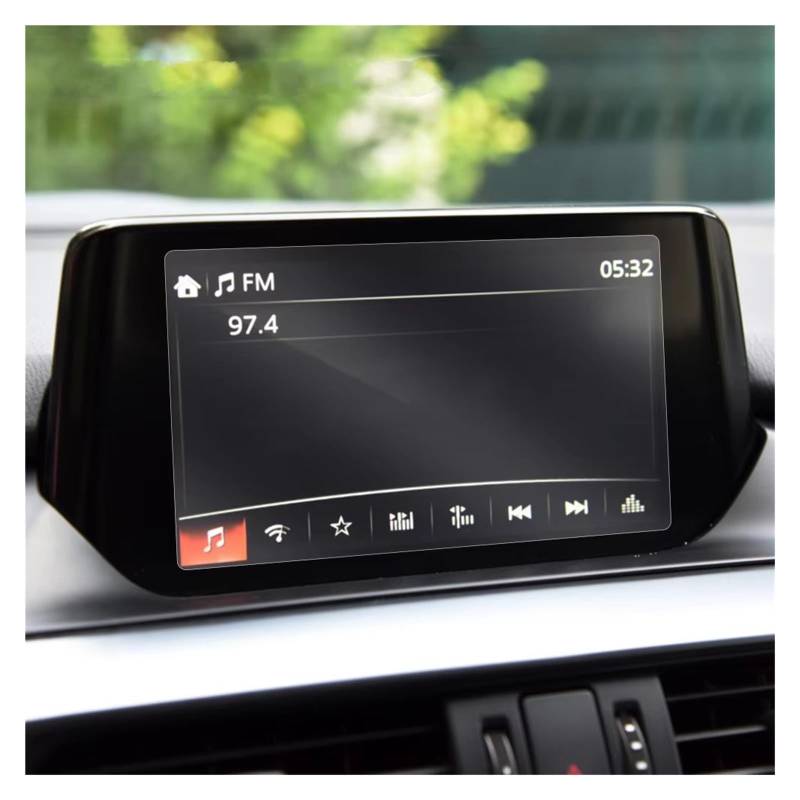 GPS-Displayschutz Auto GPS Navigation Gehärtetem Glas Screen Protector Film Portective Bildschirm Für Mazda 6 Für Atenza 2014-2021 Navigation Schutzfolie(for 19-21 Hd) von NaNMiBHd