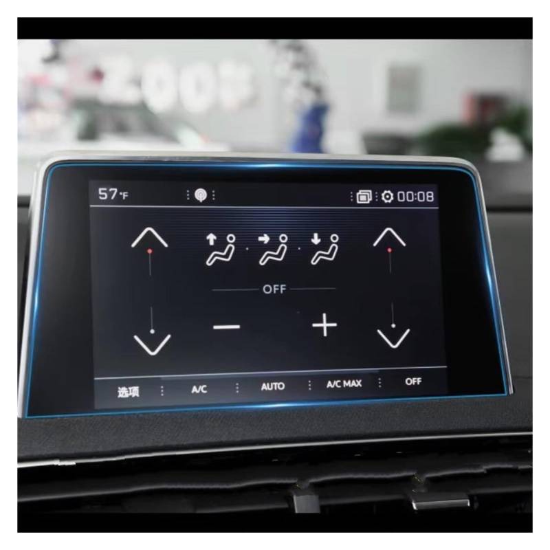 GPS-Displayschutz Auto GPS Navigation Gehärtetes Glas Displayschutzfolie Für Peugeot 3008 5008 Für 3008GT 4008 2017 2018 2019 Navigation Schutzfolie von NaNMiBHd