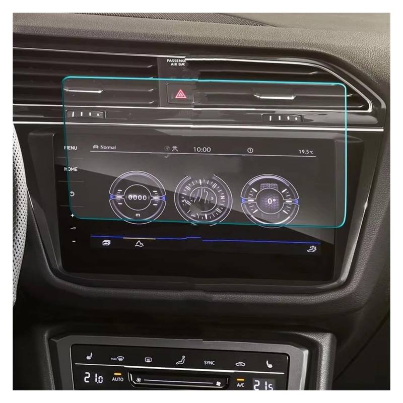 GPS-Displayschutz Auto Navigation Gehärtetem Glas LCD Screen Schutz Film Aufkleber Schutz Für VW Für Tiguan Für Allspace 2022 Dashboard Navigation Schutzfolie(for GPS) von NaNMiBHd