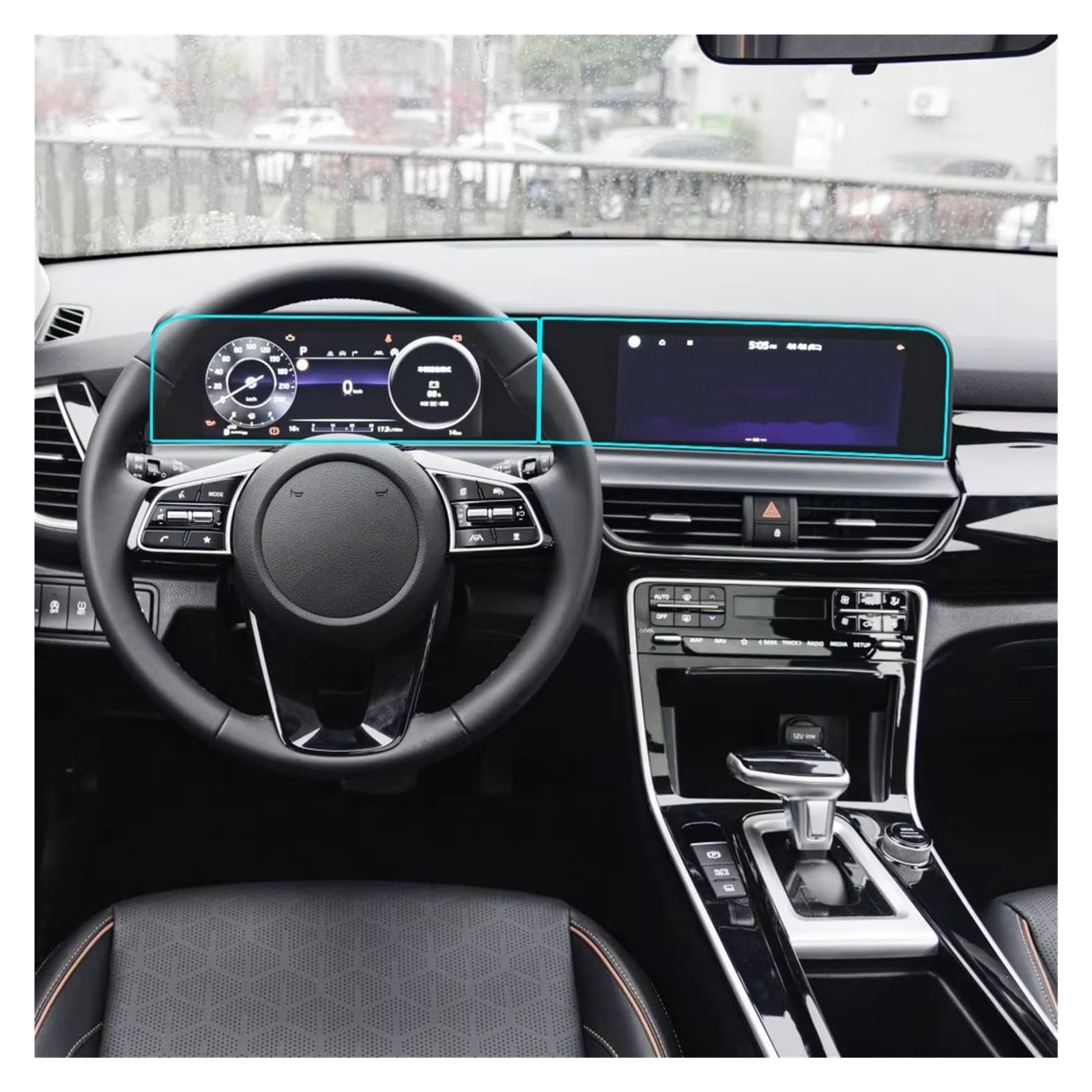 GPS-Displayschutz Displayschutzfolie Aus Gehärtetem Glas 10.25 Zoll Auto-Infotainmentsystem Radio GPS-Navigation Für Kia Für Seltos 2023 Navigation Schutzfolie von NaNMiBHd