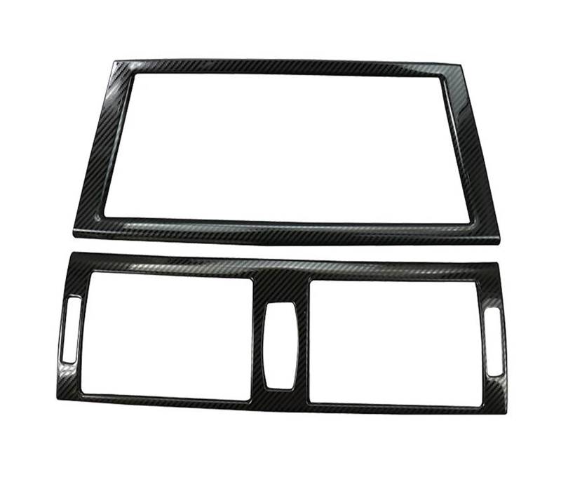 Kfz Mittelkonsolen Trim Für X5 E70 Für X6 E71 2008-2014 Auto Innen Carbon Faser Auto Center Konsole Air Outlet Navigation Panel Trim Abdeckung(A Carbon Fiber Color) von NaNMiBHd