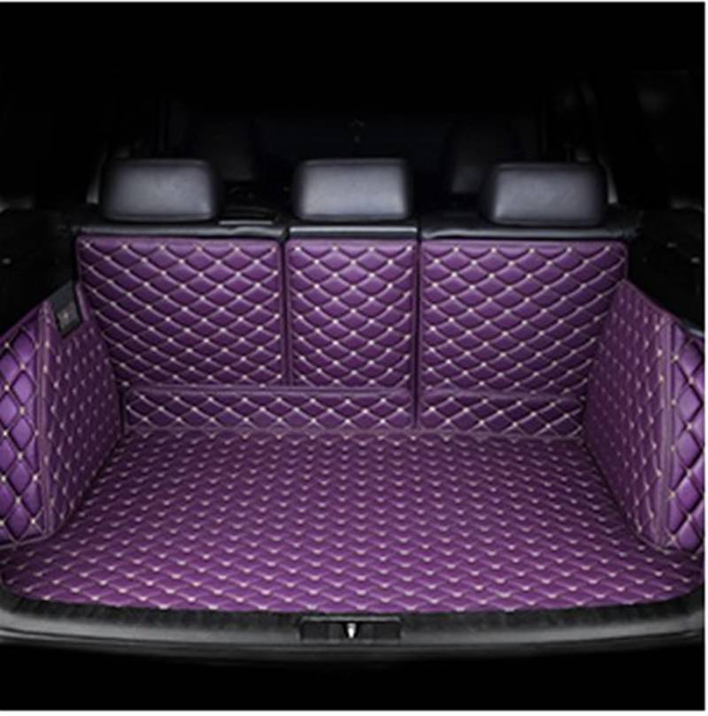 Kofferraum Schutzmatte Auto-Kofferraum-Matten Teppiche Cargo-Liner Teppiche Abdeckung Für Volvo Für XC60 2009 2010 2011 2012 2013 2014 2015 Kofferraummatte(Purple) von NaNMiBHd