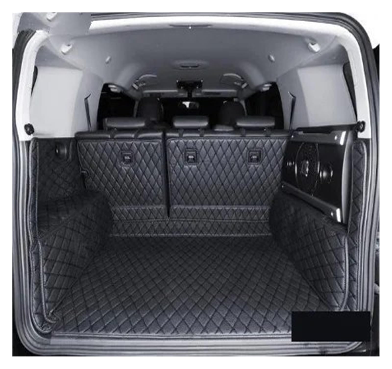 Kofferraum Schutzmatte Auto-Kofferraummatte Cargo-Liner Für Toyota Für FJ Für Cruiser 2008 2009 2010 2011 2012 2013 2014 2015 2016 2017 2018 2019 Kofferraummatte(1 Black) von NaNMiBHd