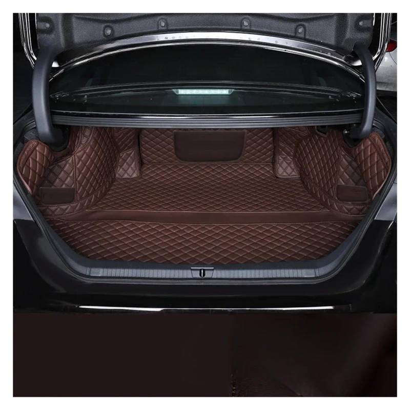 Kofferraum Schutzmatte Auto-Kofferraummatten Anti-Schmutz-Pads Gepäckkofferraumteppiche Für Toyota Für Camry 2018 2019 2020 2021 2022 2023 Kofferraummatte(Brown Full Cover) von NaNMiBHd