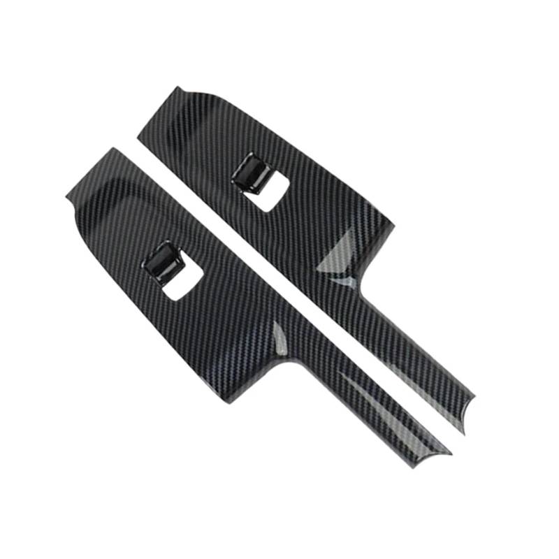 Mittelkonsole Dekor Auto Schwarz Carbon Faser Stil Fensterheber Schalter Panel Abdeckung Trim Für GMC Für Sierra 1500 2500 3500 2020 2021 2022 2023 Getrieberahmen Dekor von NaNMiBHd