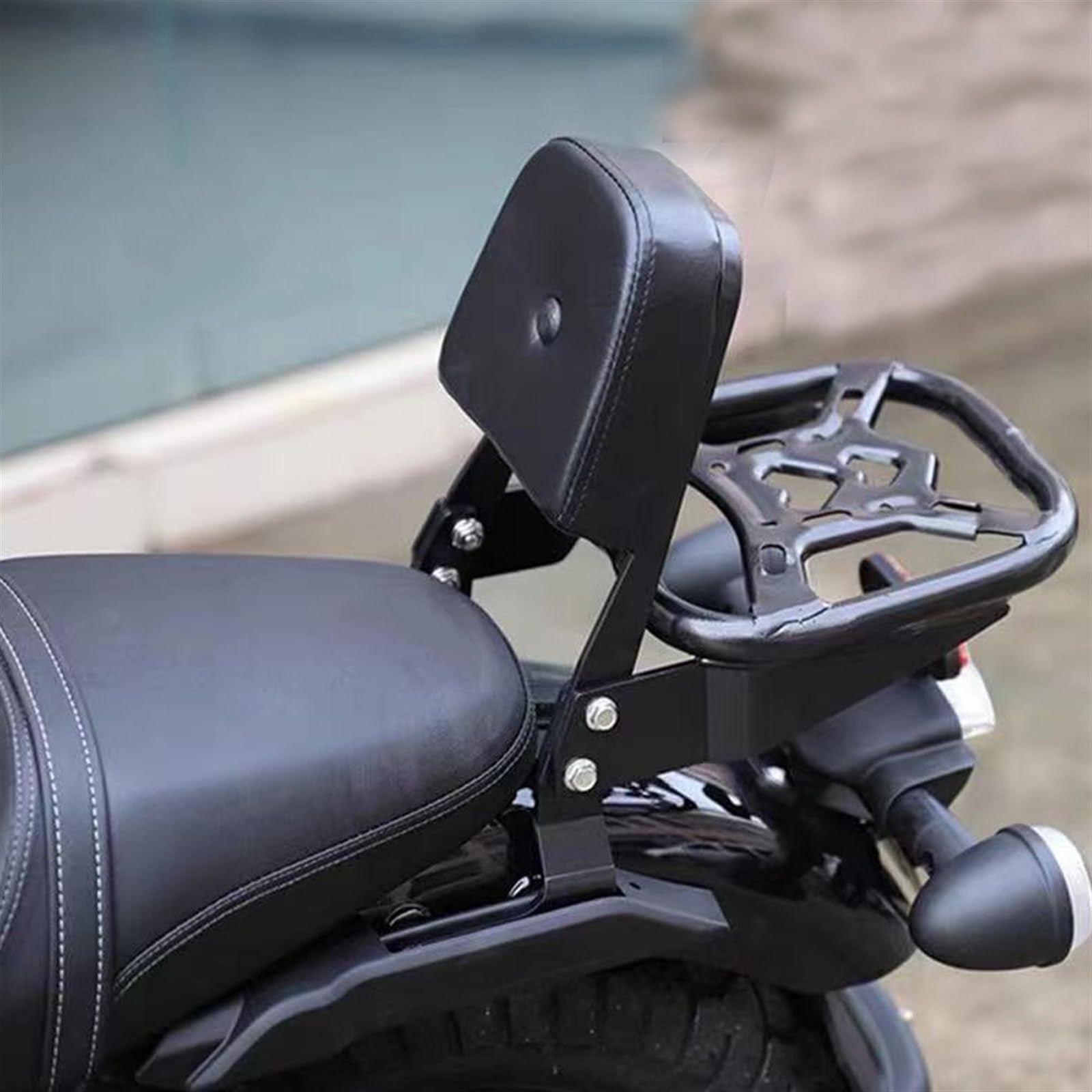 Motorrad Gepäckträger Für ZongShen Für Cyclone Für RA2 Motorrad Hinten Gepäck Rack Cargo Rack Unterstützung Regal Hinten(B) von NaNMiBHd