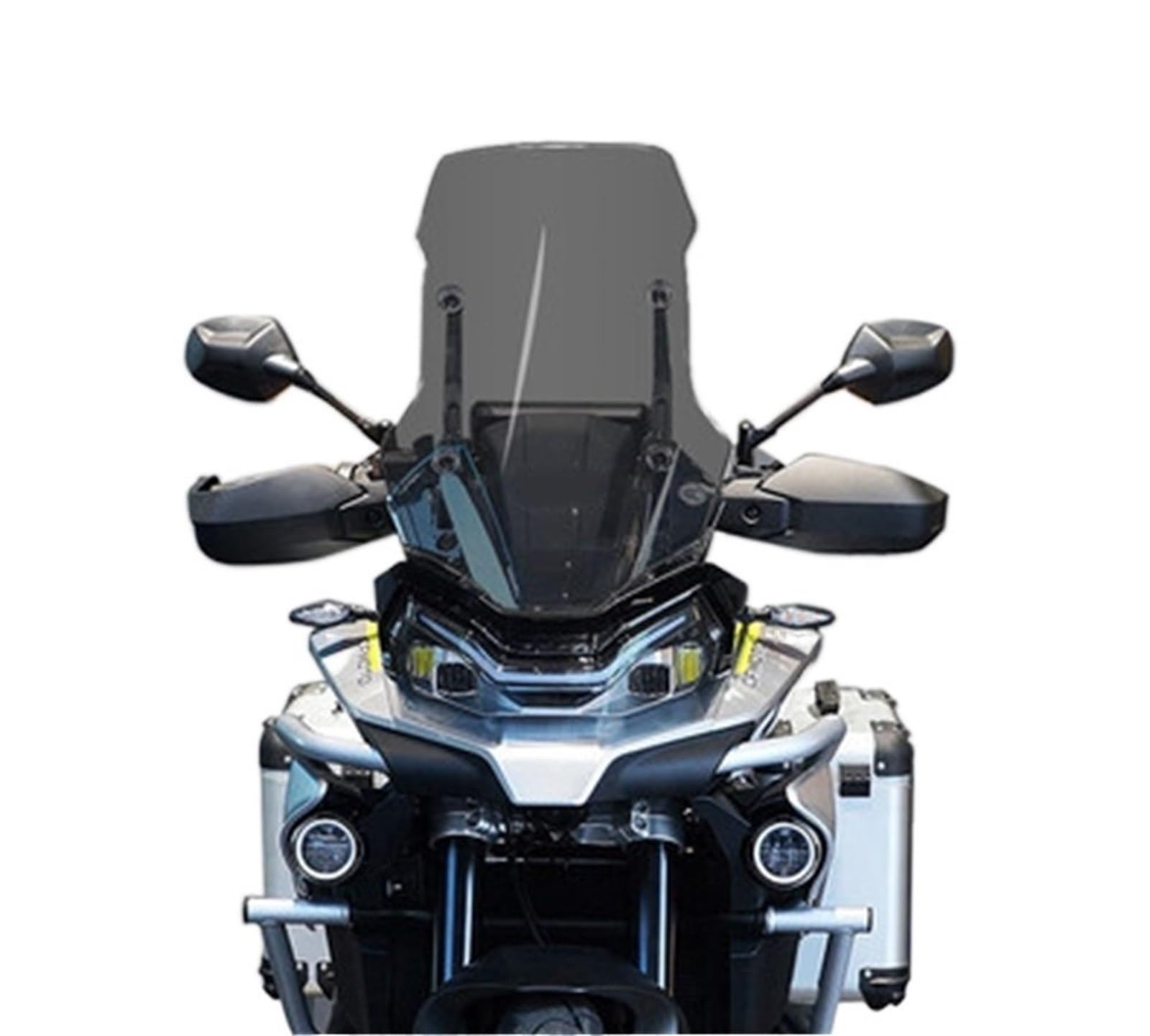 Motorrad Windschutzscheibe Für CFMOTO Für 800 MT Für 800MT 51 CM/56 cm Motorrad Windschutzscheibe Windschutz Front Glas Motorrad Windschott(B-56CM) von NaNMiBHd