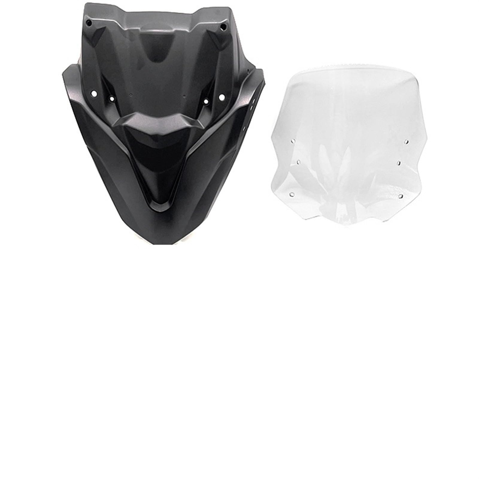 Motorrad Windschutzscheibe Für Für N-MAX125 Für N-MAX155 2021 2022 Motorrad Windschutz Windschutz Mit Hinten Anblick Spiegel Front Maske Panel Motorrad Windschott(Clear) von NaNMiBHd