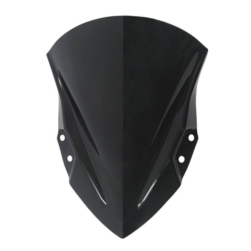 Motorrad Windschutzscheibe Für Kawasaki Für Ninja250 Für Ninja400 2018 2019 2020 2021 2022 Windschutzscheibe Windschutz Spoiler Wind Bildschirm Deflektor Schutz Motorrad Windschott(Dark Smoke) von NaNMiBHd