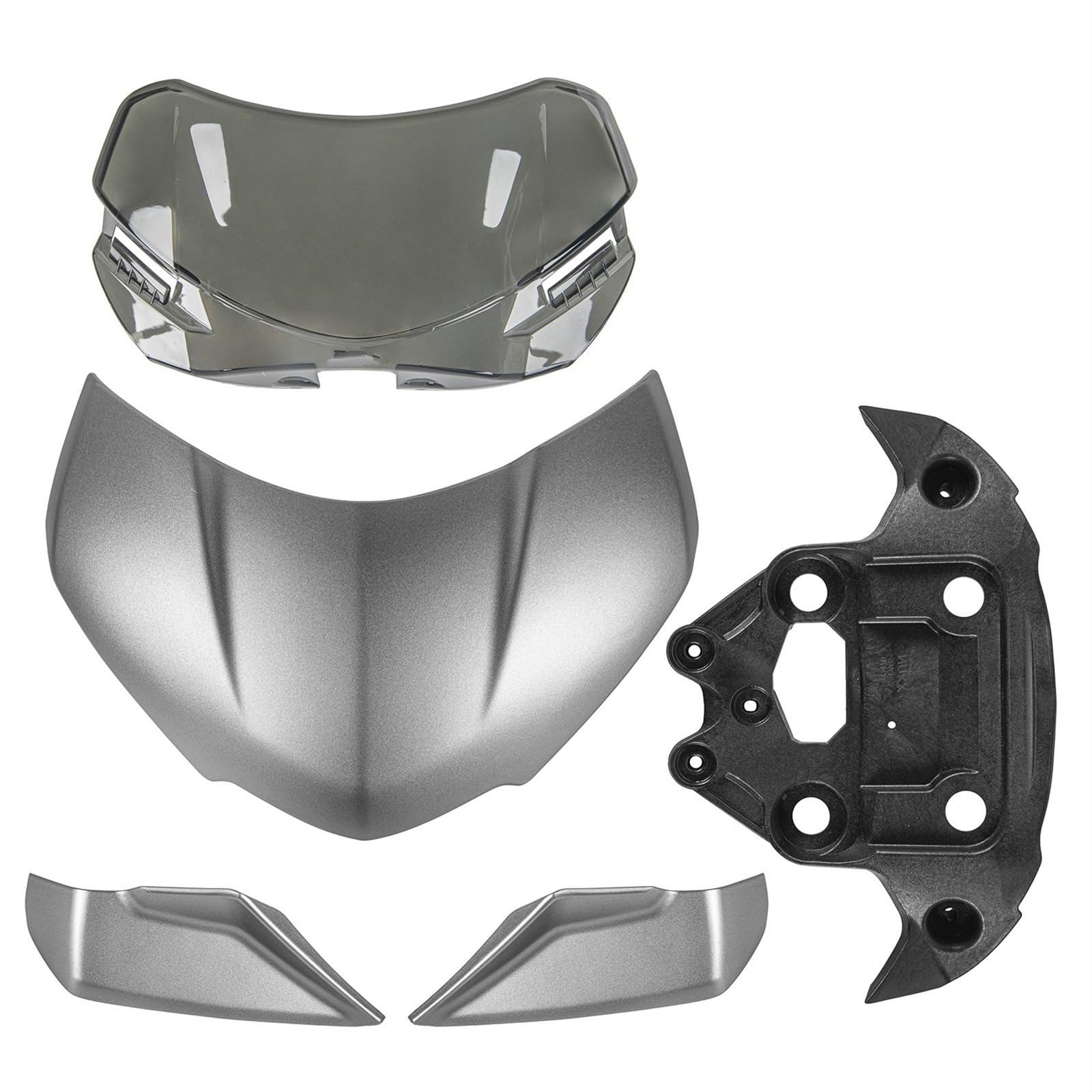 Motorrad Windschutzscheibe Für Triumph Für Geschwindigkeit Für Triple 1200 RS 2021 2022 2023 Protector Windabweiser Motorrad Windschutzscheibe Windschutz Verkleidung Motorrad Windschott(A-Grey) von NaNMiBHd