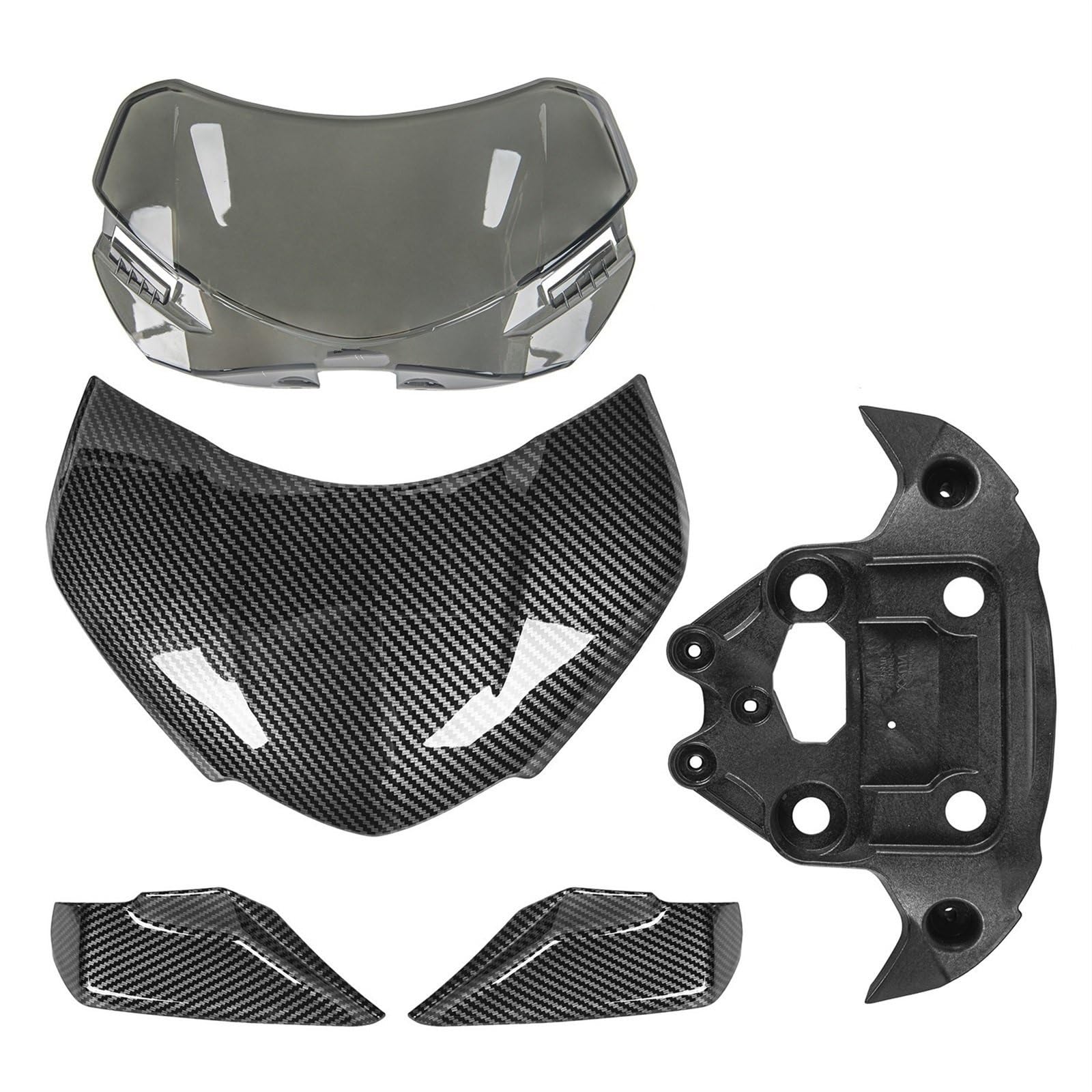 Motorrad Windschutzscheibe Für Triumph Für Geschwindigkeit Für Triple 1200 RS 2021 2022 2023 Protector Windabweiser Motorrad Windschutzscheibe Windschutz Verkleidung Motorrad Windschott(B-Carbon Fiber von NaNMiBHd