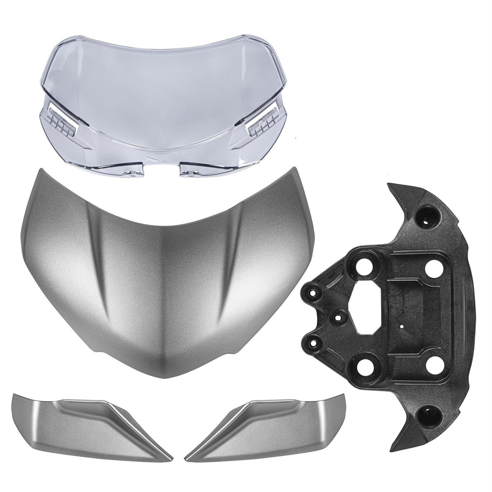 Motorrad Windschutzscheibe Für Triumph Für Geschwindigkeit Für Triple 1200 RS 2021 2022 2023 Protector Windabweiser Motorrad Windschutzscheibe Windschutz Verkleidung Motorrad Windschott(B-Grey) von NaNMiBHd