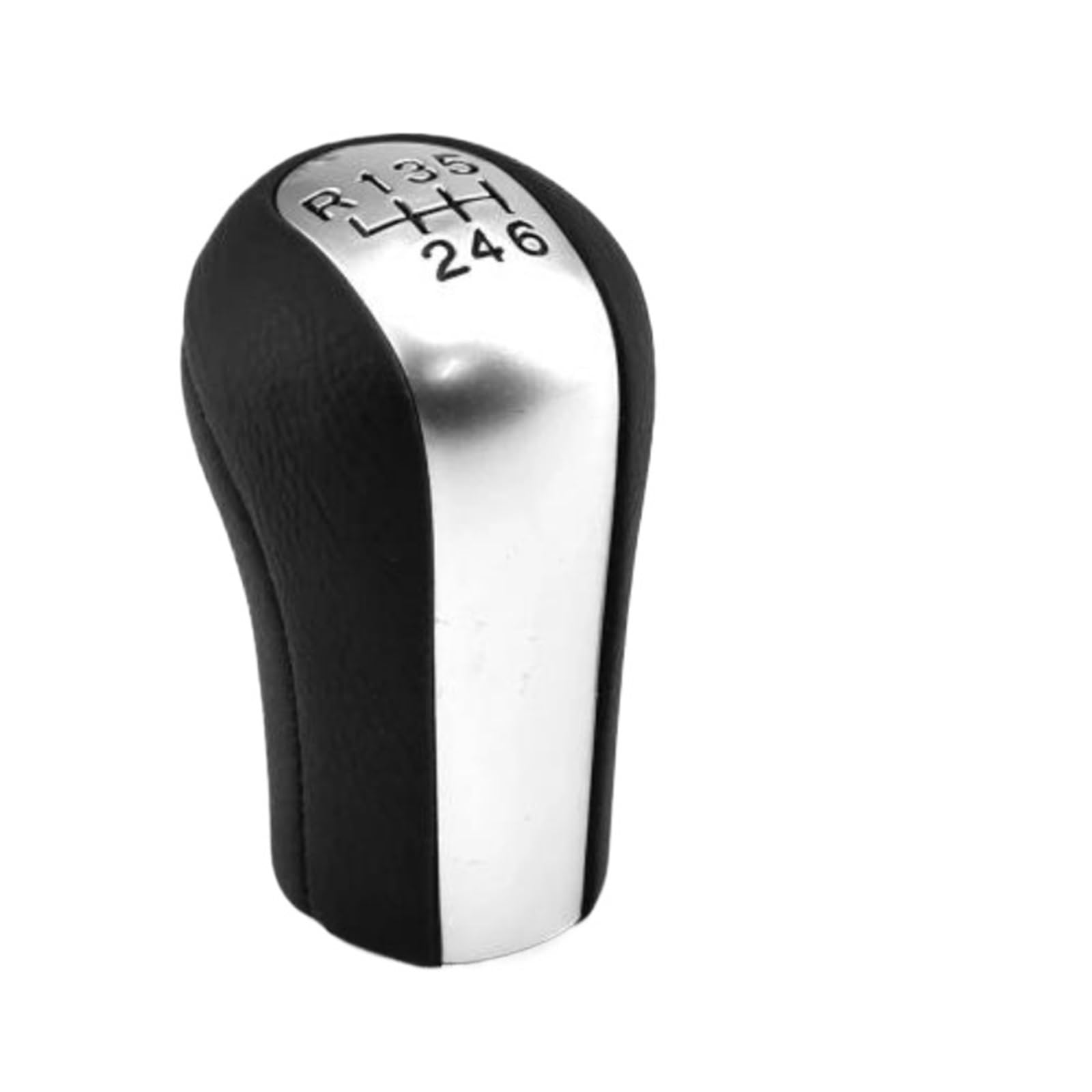 Schaltknauf 5 6 Gang Schaltknauf Hebel Shifter Stick Gamasche Boot Abdeckung Für Toyota Für Corolla 1998-2003 Für AYGO Für Verso Für RAV4 Für YARIS Für VITZ Gang Auto Schaltknauf Abdeckung(Silver-6Spe von NaNMiBHd