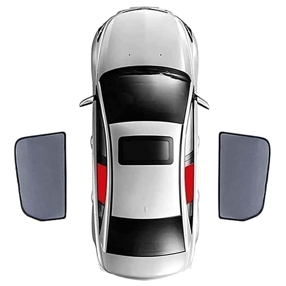 Auto-Seitenfenster-Sonnenschutz für Cadillac XT6 2022-2025, Atmungsaktives Mesh-Sonnenblenden-Block Atmungsaktiver UV-Schutz Sichtschutz-Zubehör,B/2 Rear Doors von NanDeZ