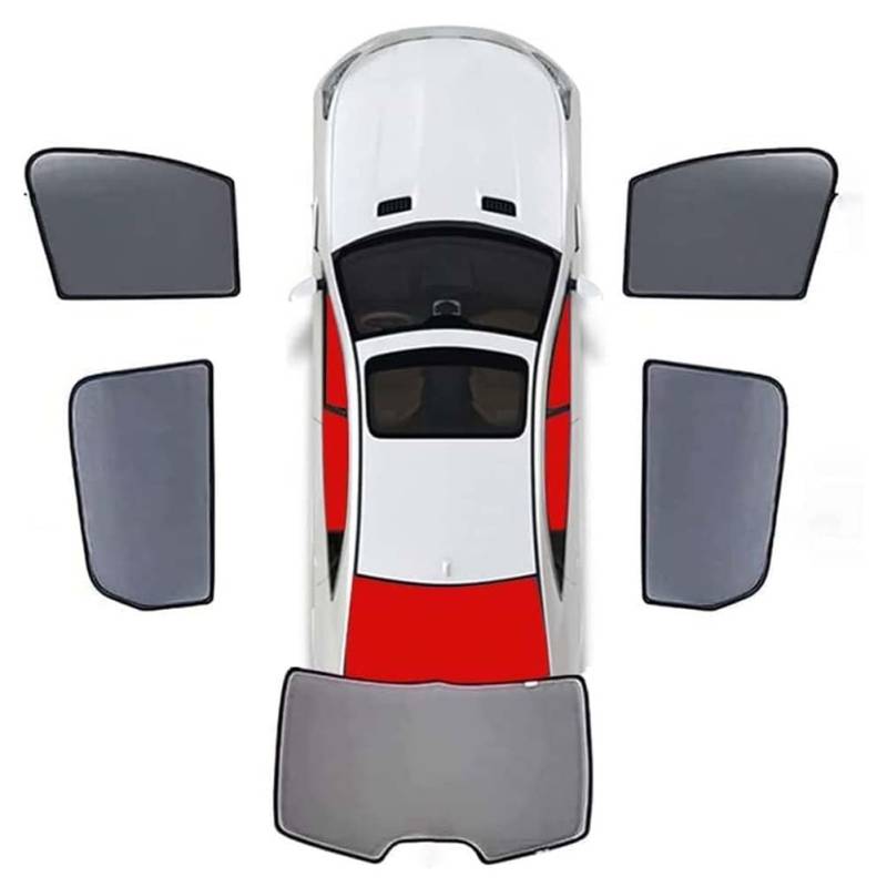 Auto-Seitenfenster-Sonnenschutz für Honda Civic 2012-2015, Atmungsaktives Mesh-Sonnenblenden-Block Atmungsaktiver UV-Schutz Sichtschutz-Zubehör,D/Wholecar 5pieces von NanDeZ