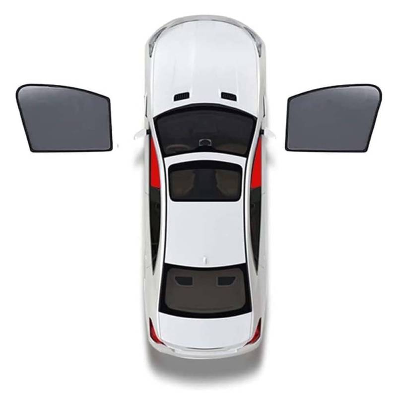 Auto-Seitenfenster-Sonnenschutz für KIA Soul 2008-2013, Atmungsaktives Mesh-Sonnenblenden-Block Atmungsaktiver UV-Schutz Sichtschutz-Zubehör,A/2 Front Doors von NanDeZ