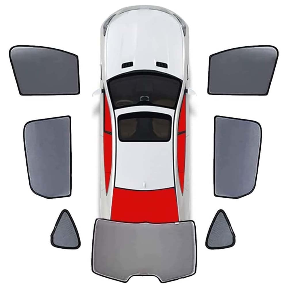 NanDeZ Auto-Seitenfenster-Sonnenschutz für KIA Soul 2008-2013, Atmungsaktives Mesh-Sonnenblenden-Block Atmungsaktiver UV-Schutz Sichtschutz-Zubehör,E/Wholecar 7pieces von NanDeZ