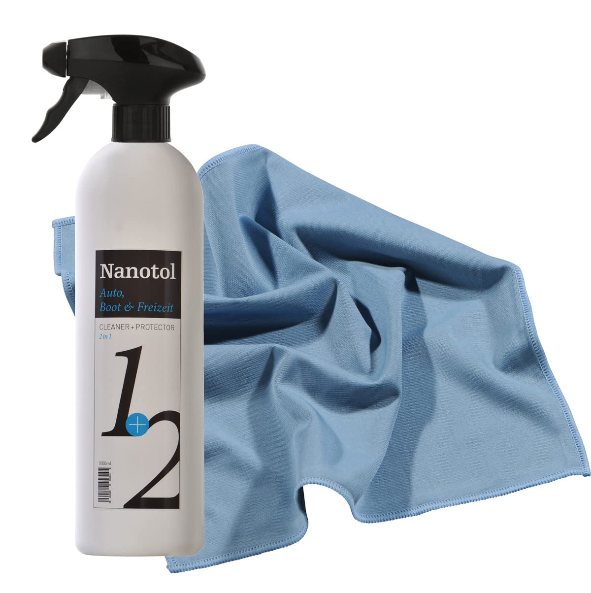 Nanotol Regenabweiser, Scheibenversiegelung Auto, Boot & Freizeit 2in1 Cleaner und Protector = Reinigung und Nanoversiegelung (1000ml+Mikrofasertuch) von Nanotol