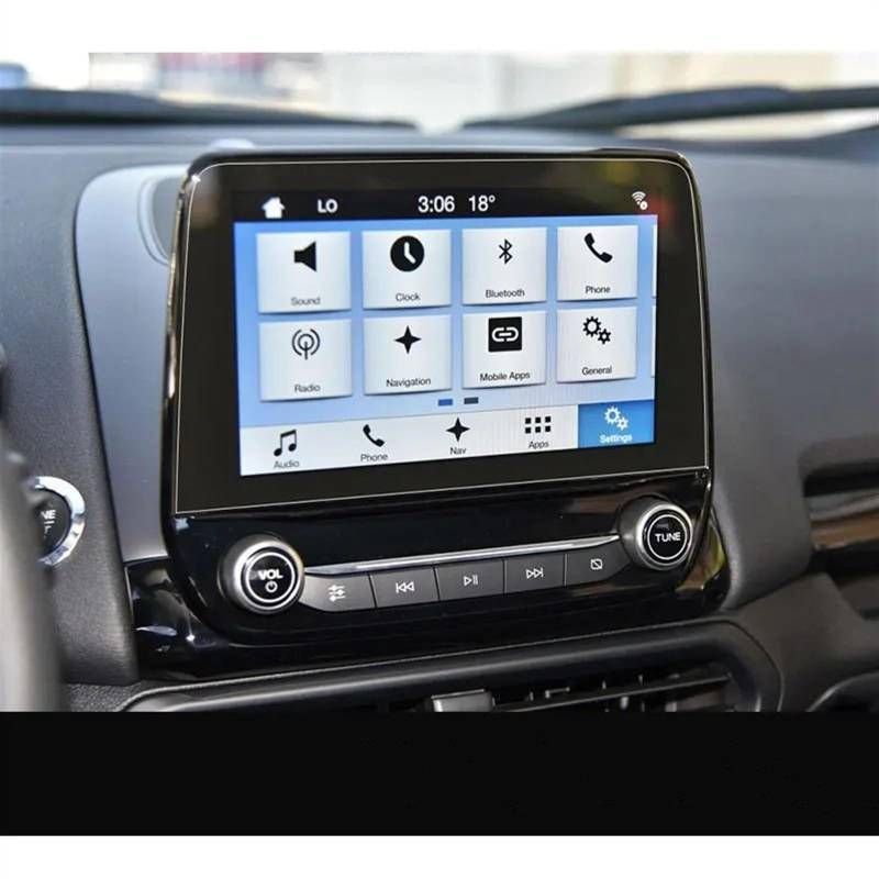 Kompatibel Mit Ford Für Ecosport 2018 2019 2020 8 Zoll 9 Zoll Auto GPS Navigation Gehärtetes Glas Displayschutzfolie Auto Displayschutzfolie(8inch) von Naojino