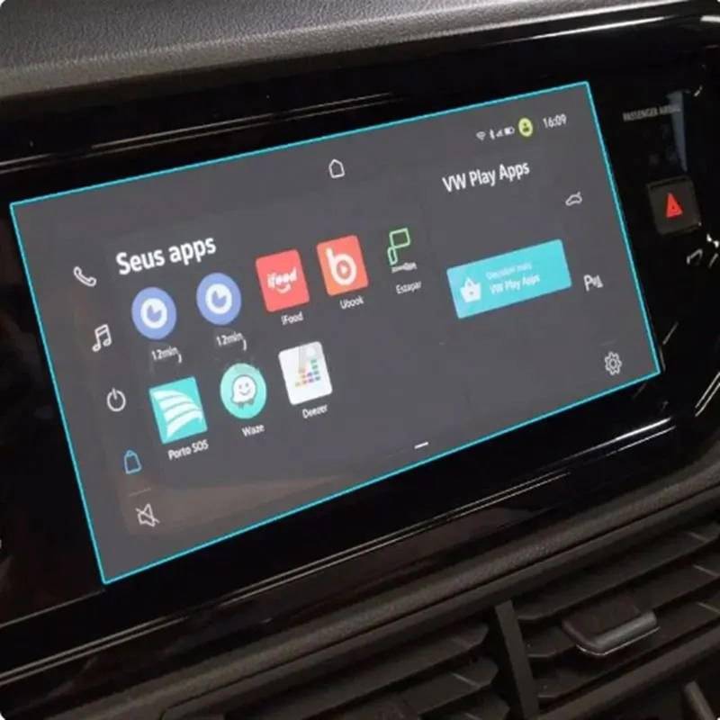 Kompatibel Mit VW Für Nivus 2021 10,1 Zoll Auto GPS Navigation LCD-Bildschirm Gehärtetes Glas Displayschutzfolie Auto Displayschutzfolie von Naojino