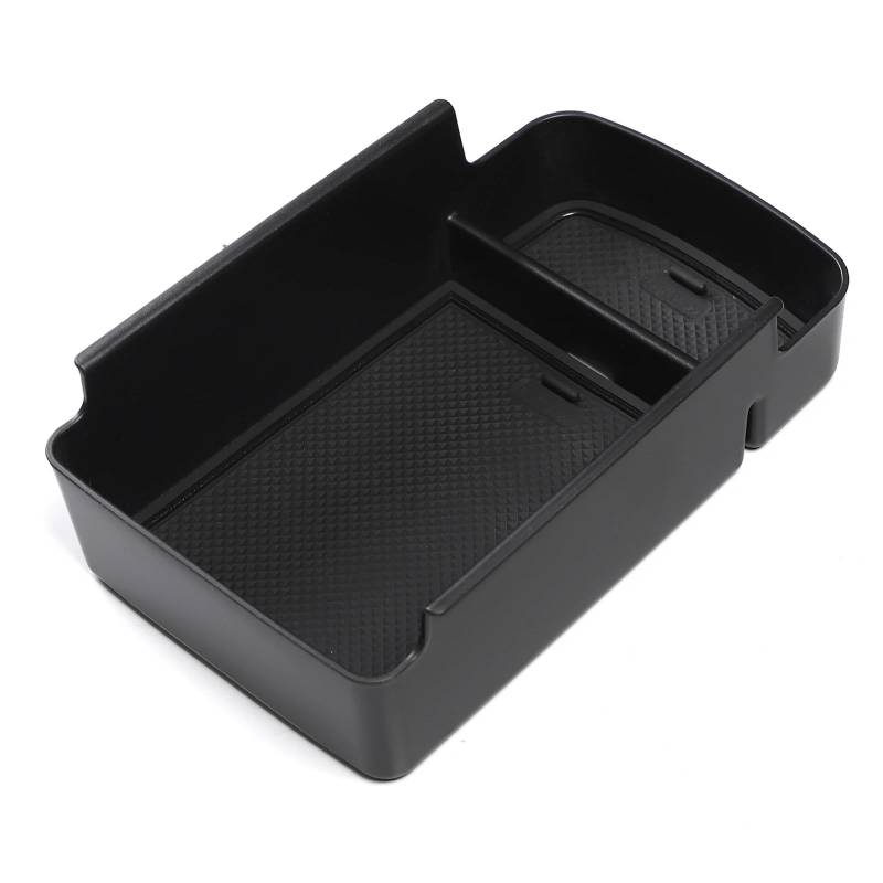 Naojino Kompatibel Mit Chevrolet Für Trax 2024 Auto-Innenschubladen-Zubehörkonsolen-Organizer Auto-Mittelkonsolen-Organizer-Fach Armlehne Auto Armlehne Tray(Black) von Naojino