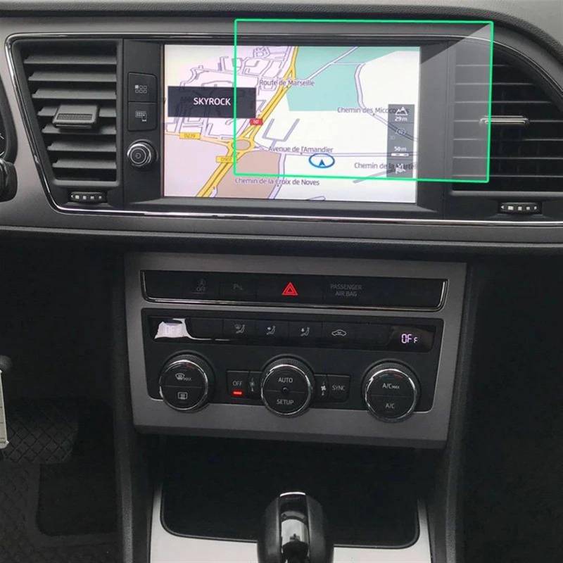 Naojino Kompatibel Mit Seat Für Leon Für X-Perience 2017 8 Zoll Auto-GPS-Navigations-LCD-Bildschirm Displayschutzfolie Aus Gehärtetem Glas Auto Displayschutzfolie von Naojino