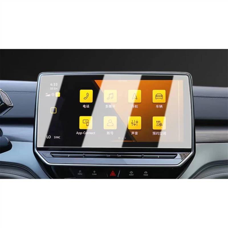 Naojino Kompatibel mit VW für ID6 2021 2022 2023 Auto-GPS-Navigation und Armaturenbrett-Bildschirm aus gehärtetem Glas Schutzfolie Auto Displayschutzfolie(GPS) von Naojino