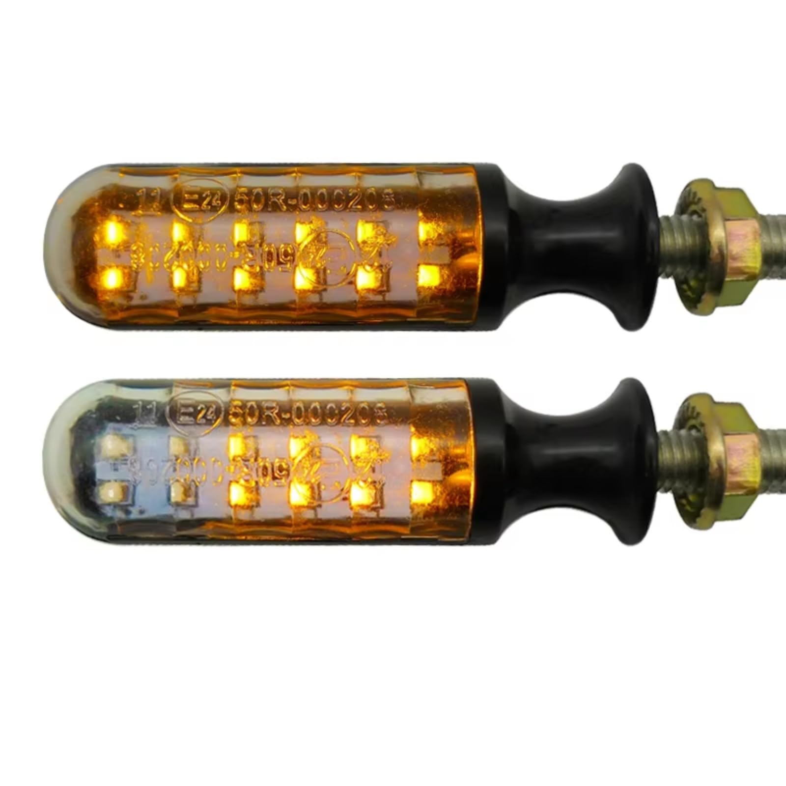 Naojino Motorrad Blinker Blinker Fließendes Wasser Eingebautes Relais Blinker Licht Indikatoren Motorrad Blinker Lampe Zubehör Motorrad Blinker Licht(2pcs) von Naojino