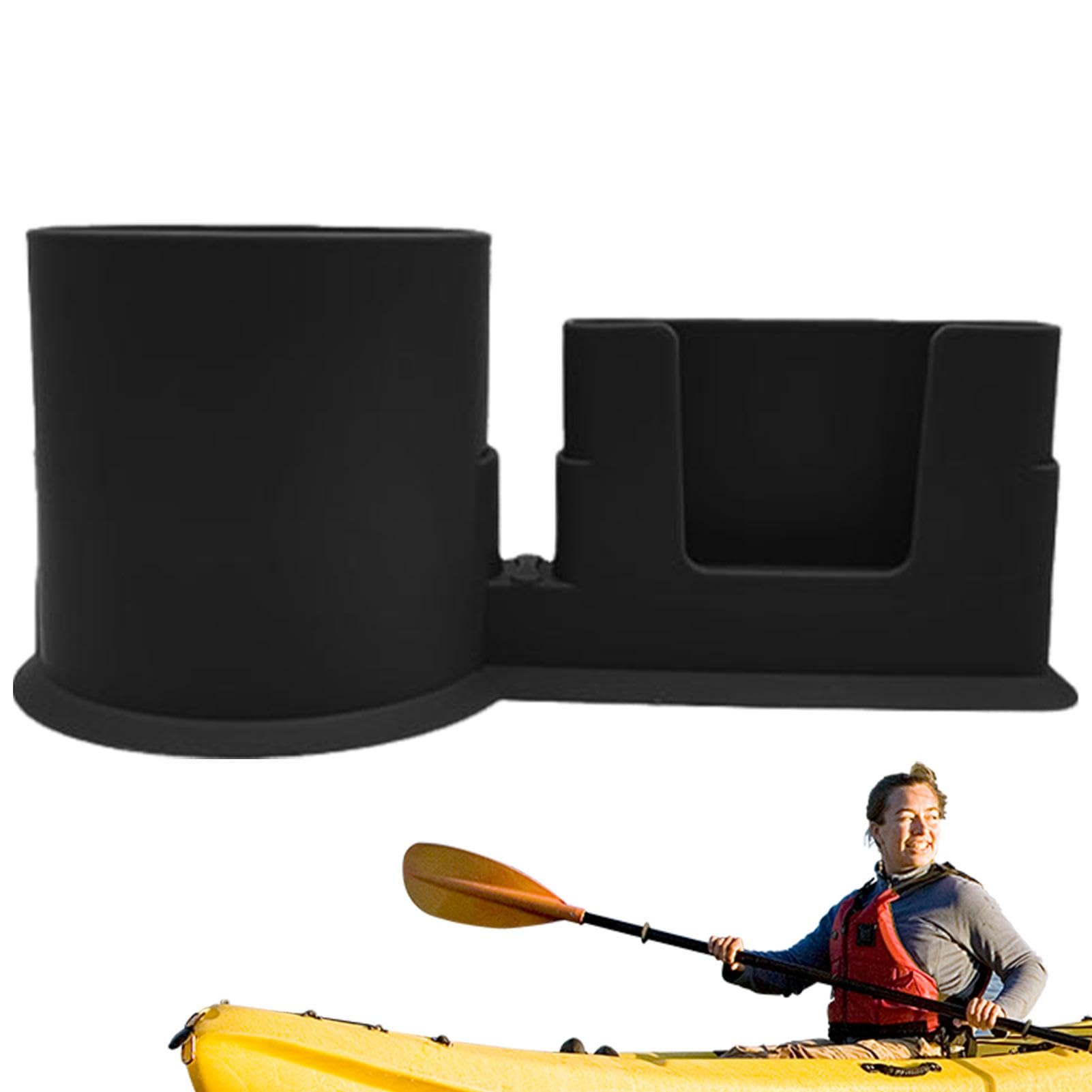 Kajak-Getränkehalter, Paddle-Board-Getränkehalter - Paddleboard Getränkehalter Handyhalter | Anti-Dump-Paddelbrett-Getränkehalter, Paddleboard-Getränkehalter, Telefonhalter, multifunktionaler Wasserfl von Naqqios