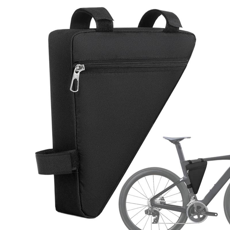 Naqqios Dreieckige Fahrradtasche – Werkzeugtasche für Fahrradrahmen | Fahrradtasche mit dreieckigem Rahmen, wasserdichte Fahrradtasche mit leichtem und schlankem Design für ri von Naqqios