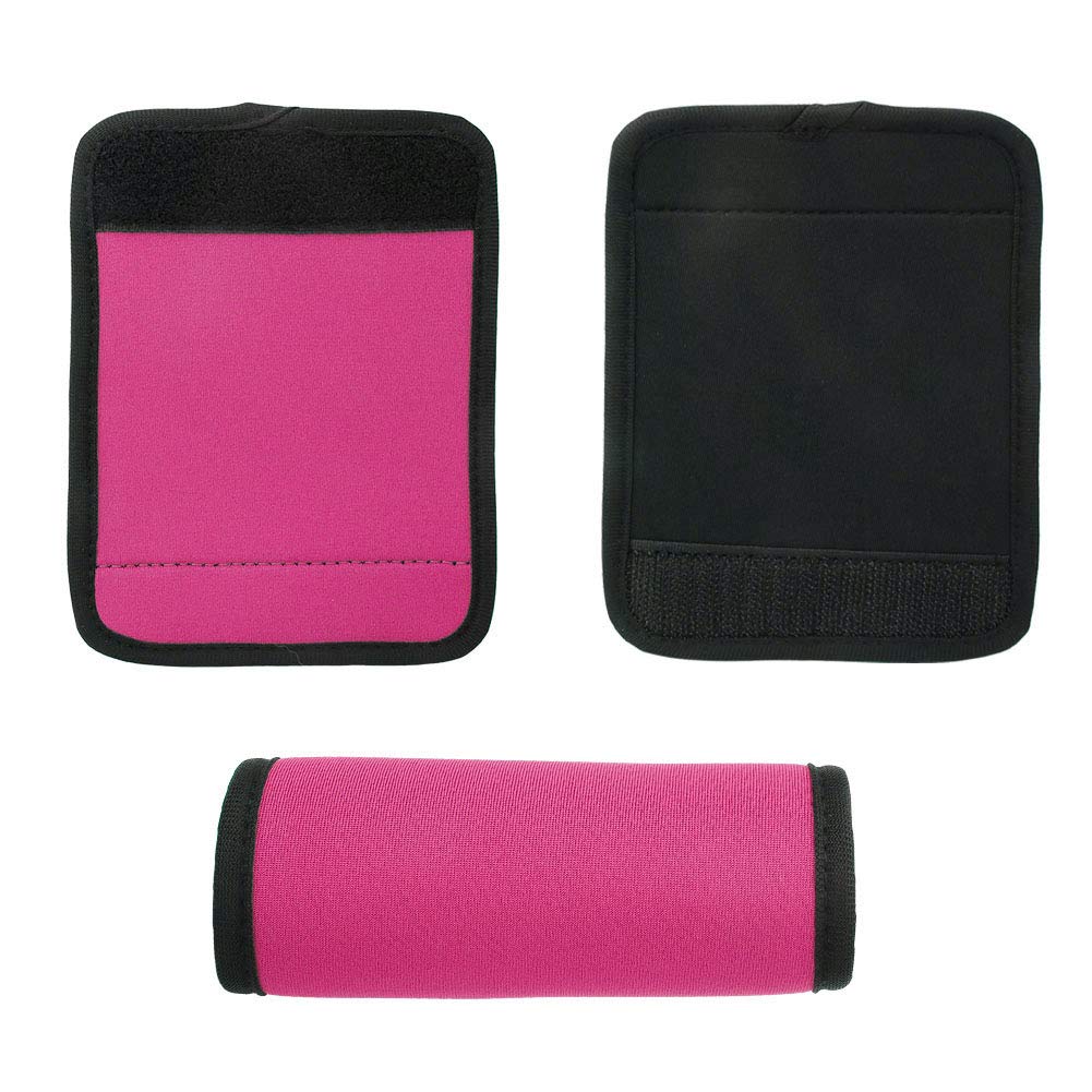 Ersatz für Gepäckgriffe, Gepäckgriffhüllen für Koffer aus Neopren mit Hochleistungs-Gepäckgriffhülle für Gepäckbox (PINK) von Naroote