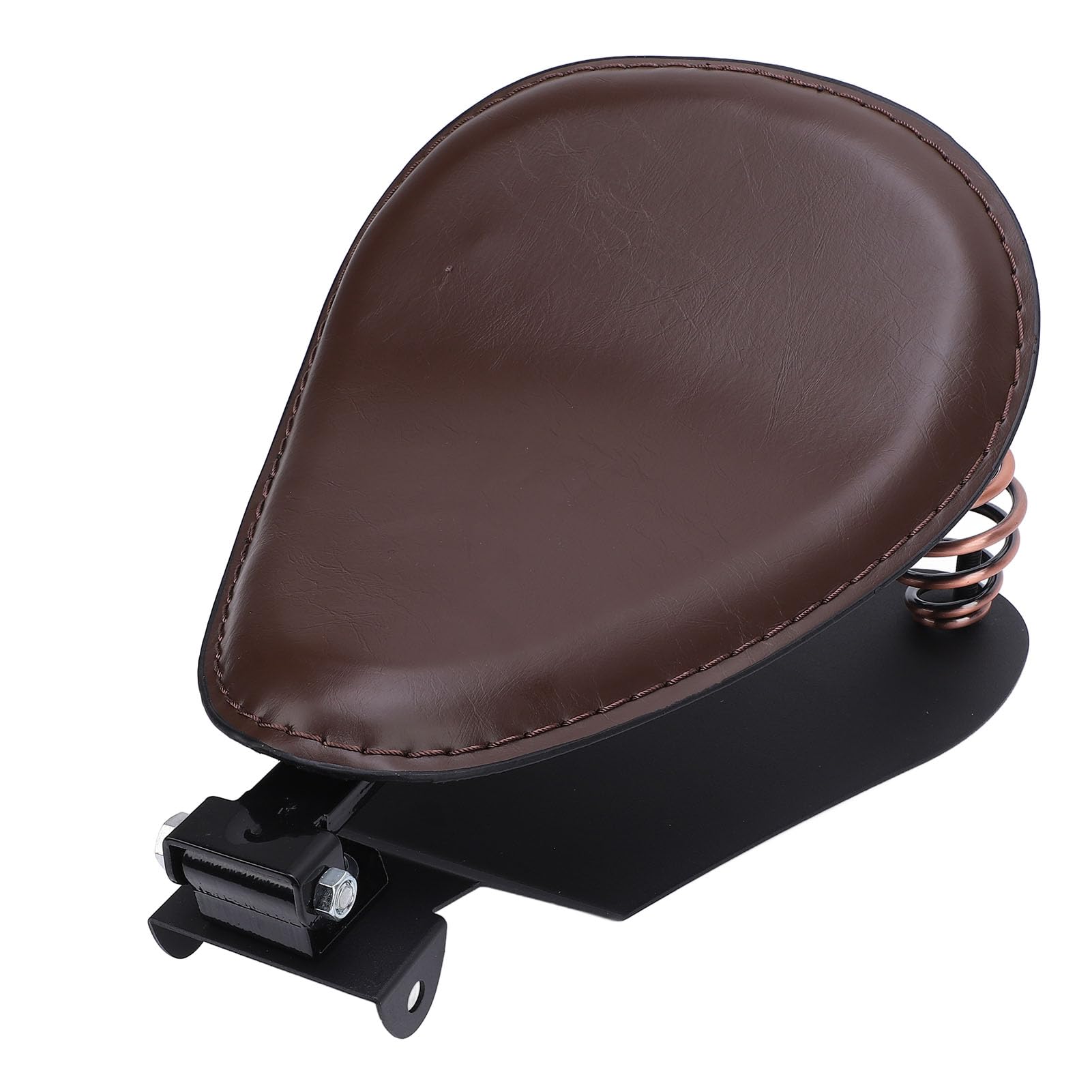 Solo-Pad-Sattel, Motorrad-Solositz, Leicht zu Reinigen für Retro-Motorräder (BROWN) von Naroote