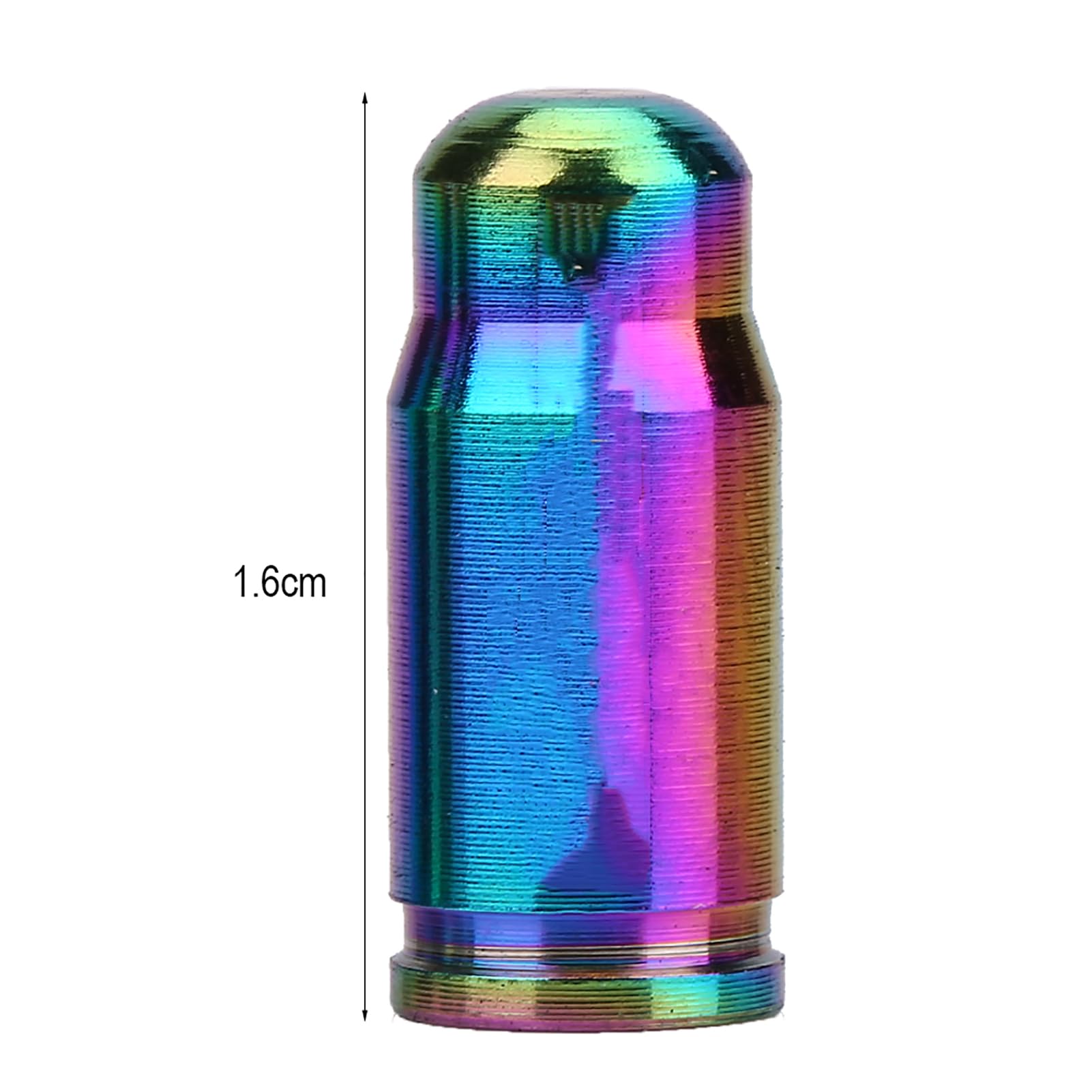 Ventilkappe, Modische Fahrradventilkappen mit Leichten Fahrradreifenkappen für Schläuche (Glänzend; 3x2,6mm) von Naroote